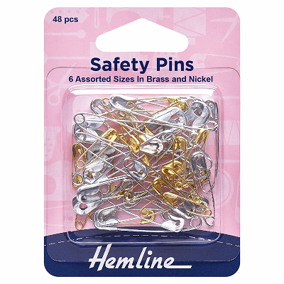 H415.99 Safety Pins: Assorted Value Pack: 48 Pieces 